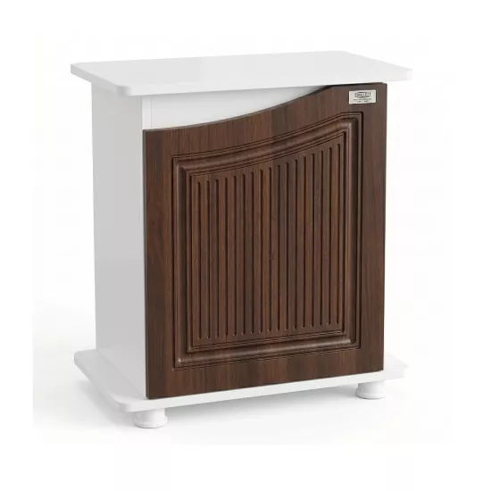 Kanki Pet West Seri WEST6035-CVZ1 Akvaryum Sehpası 60x35x69h cm - Beyaz & Ceviz MDF
