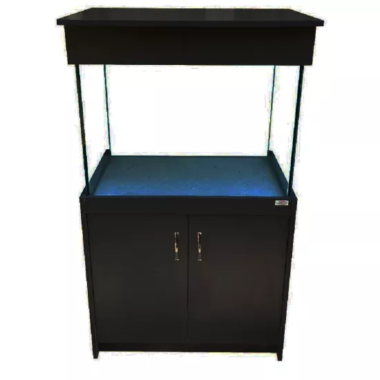 Kanki Pet 80 Cm Mobilyalı Lüks Akvaryum MDF Siyah