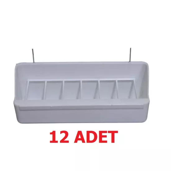 Uzun Beyaz Yemlik 6 Gözlü 12 Adet