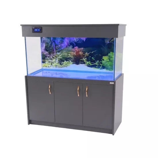 Kanki Pet 360L Antrasit Gri Mobilyalı Akvaryum