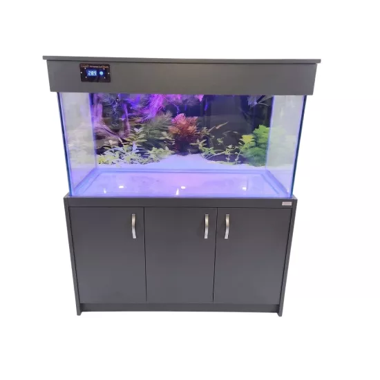 Kanki Pet 360L Antrasit Gri Mobilyalı Akvaryum