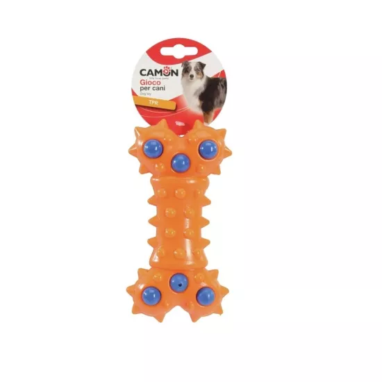 Camon Geometric TPR Çivili Köpek Kemik Oyuncağı