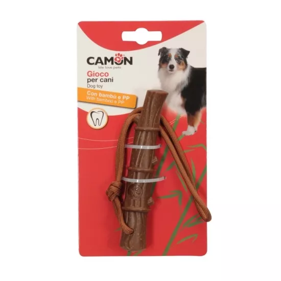 Camon Bambu ve İpten Çubuk Köpek Oyuncağı 14 Cm