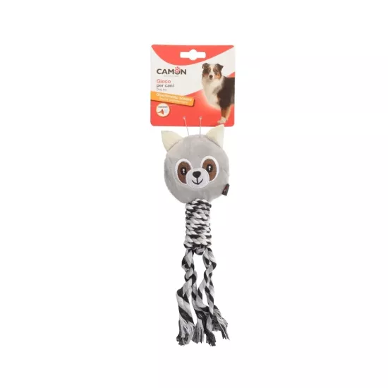 Camon Polyester ve İpli Gıcırtılı Köpek Oyuncağı 30Cm