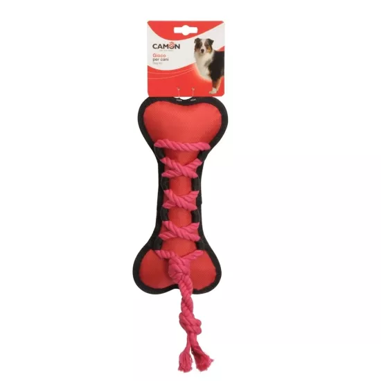 Camon Örgülü İpli Polyester Köpek Kemiği 30 Cm