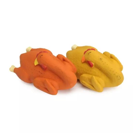 Camon Lateks Gıcırtılı Tavuk Köpek Oyuncağı 19 Cm