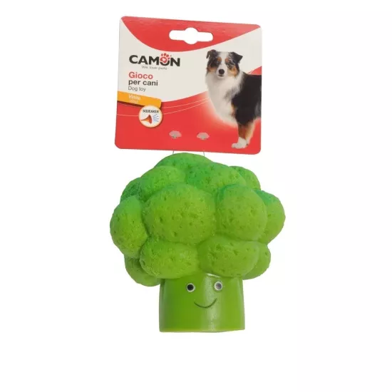 Camon Sesli Vinil Brokoli Köpek Oyuncağı 13 Cm