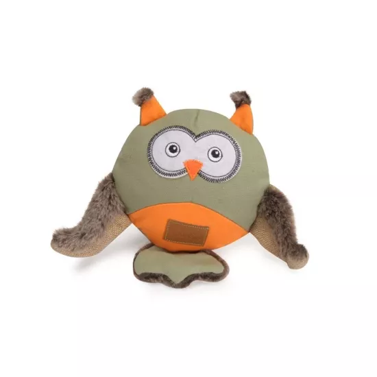 Camon Gıcırtılı Kanvas Köpek Oyuncağı Baykuş 30 Cm