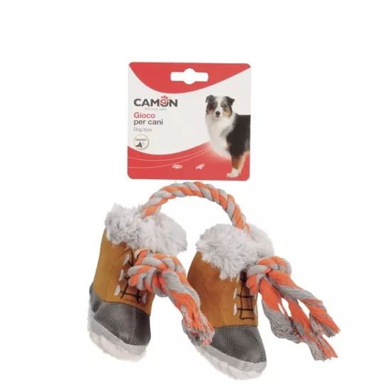 Camon Kordonlu Gıcırtılı Peluş Bot Köpek Oyuncağı