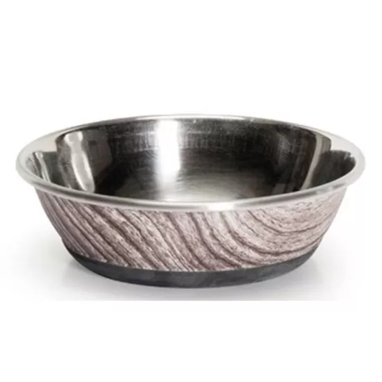 Camon Kübik Baskı Çelik Mama ve Su Kabı 350ml 13cm