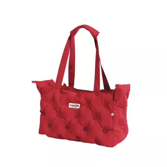 Camon Kırmızı Dolgulu Taşıma Çantası RED - 37x17x26cm