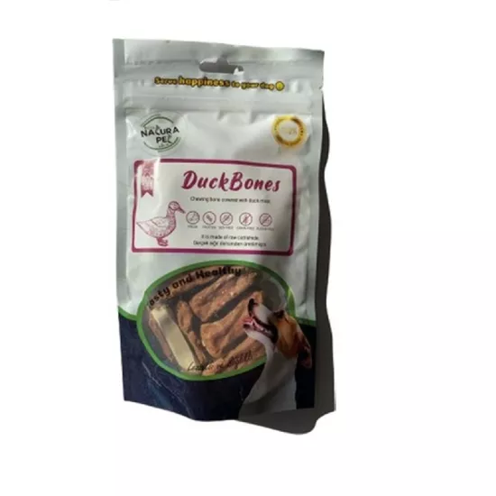 Eco Natura Pet Duck Bones Ördek Eti Kaplı Pres Kemik Köpek Ödülü 105Gr