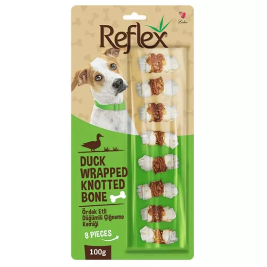 REFLEX ÖRDEK ETLİ DÜĞÜMLÜ KEMİK 8 Lİ 100 GR