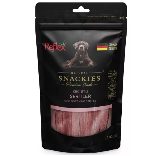 REFLEX SNACKIES KEÇİ ETLİ ŞERİTLER 170 G