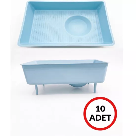 10 Adet Muhabbet & Papağan Folluğu 26x18 cm (10 cm Yükseklik) - Ayaklı