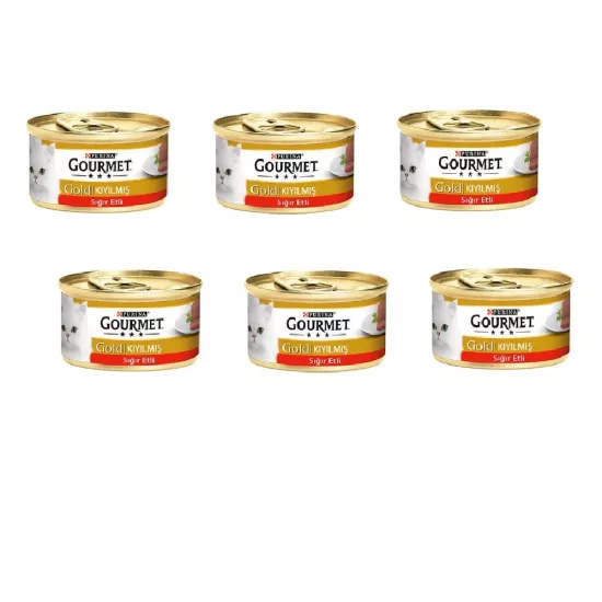 GOURMET GOLD KIYILMIŞ SIĞIR ETLİ 85 Gr x6