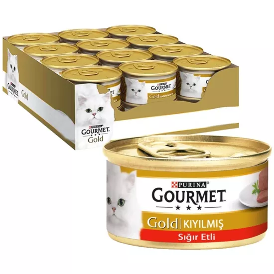 GOURMET GOLD KIYILMIŞ SIĞIR ETLİ 85 Gr x12