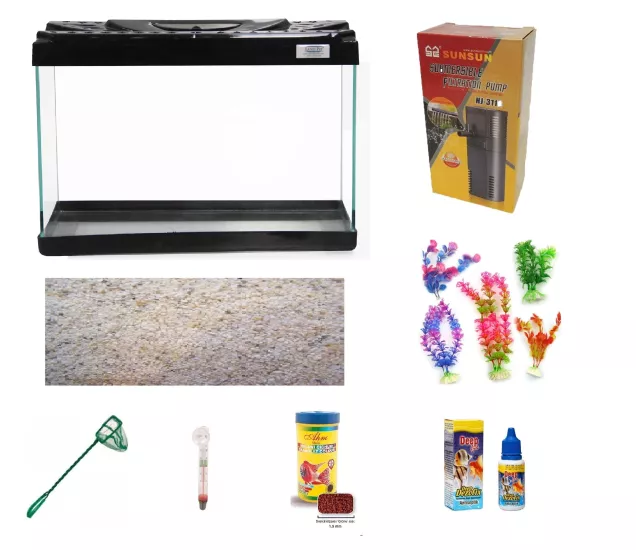 Kanki Pet KP5018 50 cm Siyah Set Akvaryum 26 Lt | Uygun Akvaryum Fiyatları