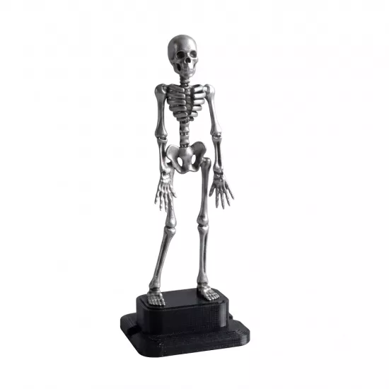 Gri Dans Eden İskelet Akvaryum Hava Taşı 18,5 cm | 3D Akvaryum Dekoru