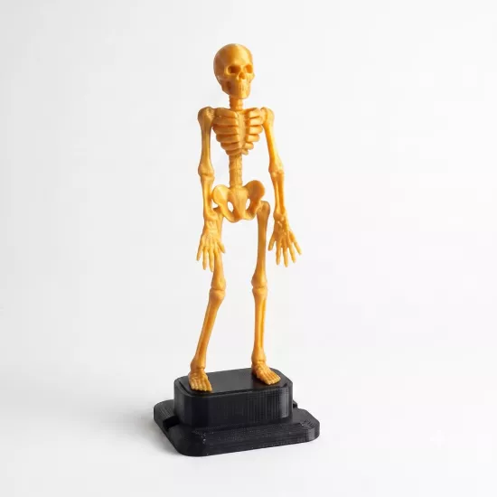 Turuncu Dans Eden İskelet Akvaryum Hava Taşı 18,5 cm | 3D Akvaryum Dekoru
