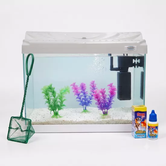 Kanki Pet Kp3518 Beyaz Akvaryum Seti 35 cm | En Uygun Akvaryum Fiyatları