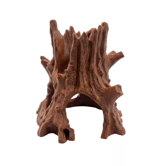 3D Akvaryum Dekorasyonu Yapay Ağaç Kökü Balık Yuvası PETG 17x17 cm