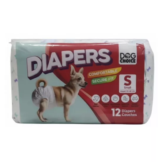 DOG CHOICE DIAPERS KÖPEK BAĞLAMA BEZİ S BOY ( 12 Li )