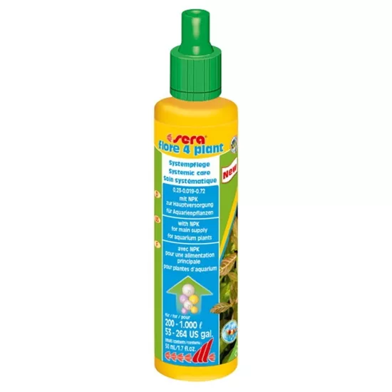 Sera Flore 4 Plant 50 ml Bitki Gübresi | Canlı Akvaryum Bakımı