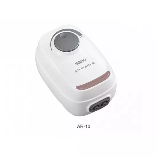 Sobo AR-10 Çift Çıkışlı Ayarlanabilir Akvaryum Hava Motoru 3W - Sessiz Seri