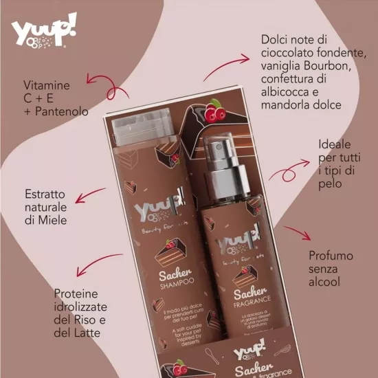 Yuup! Sacher Duo Pet Şampuan ve Parfüm Seti - İtalya Üretimi