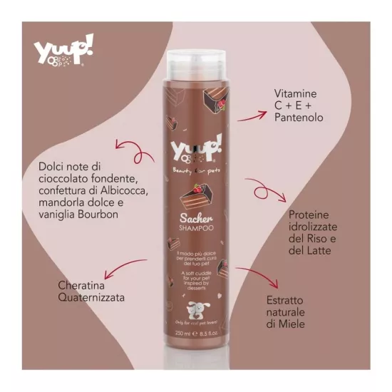 Yuup! Home-Sacher Shampoo 250 ml/8.5fl.oz made in italy