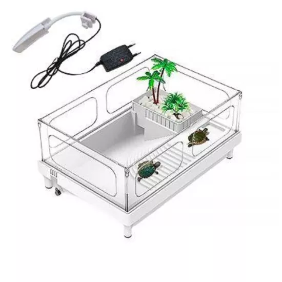 Sobo TA-390 -  Plastik Kaplumbağa Bahçesi Lambalı 38x27x18cm