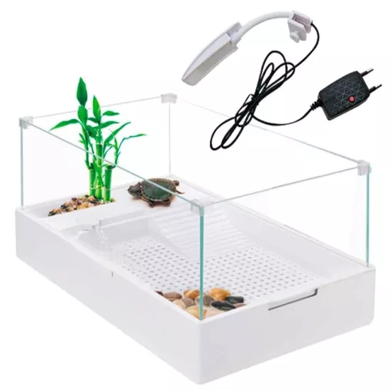 Sobo TA-600 Cam Kaplumbağa Bahçesi Filtre-Lambalı 60x35x25 cm