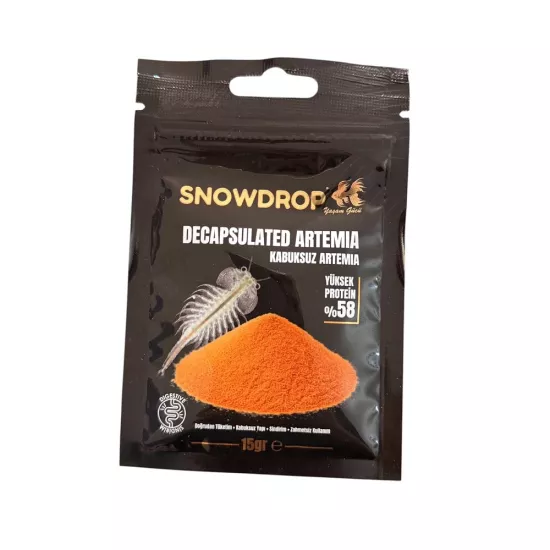 Snowdrop Kabuksuz Artemia 15 gr - Yüksek Proteinli Yavru ve Yetişkin Balık Yemi