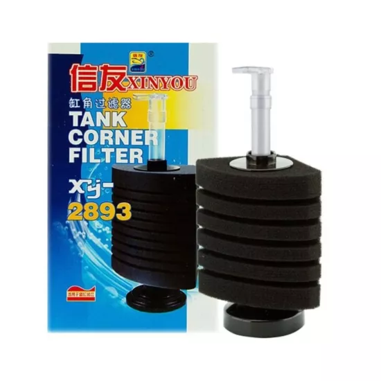 Xinyou XY-2893 Akvaryum Köşe Sünger Filtre - 10 Katmanlı Pipo Filtre