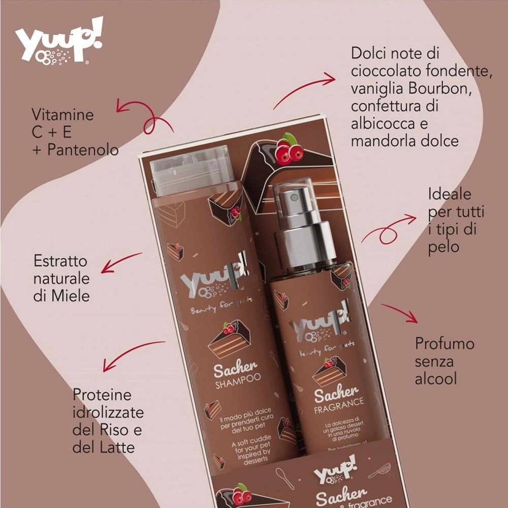 Yuup!%20Sacher%20Kedi%20ve%20Köpek%20Şampuan%20(250ml)%20ve%20Parfüm%20(150ml)%20Seti