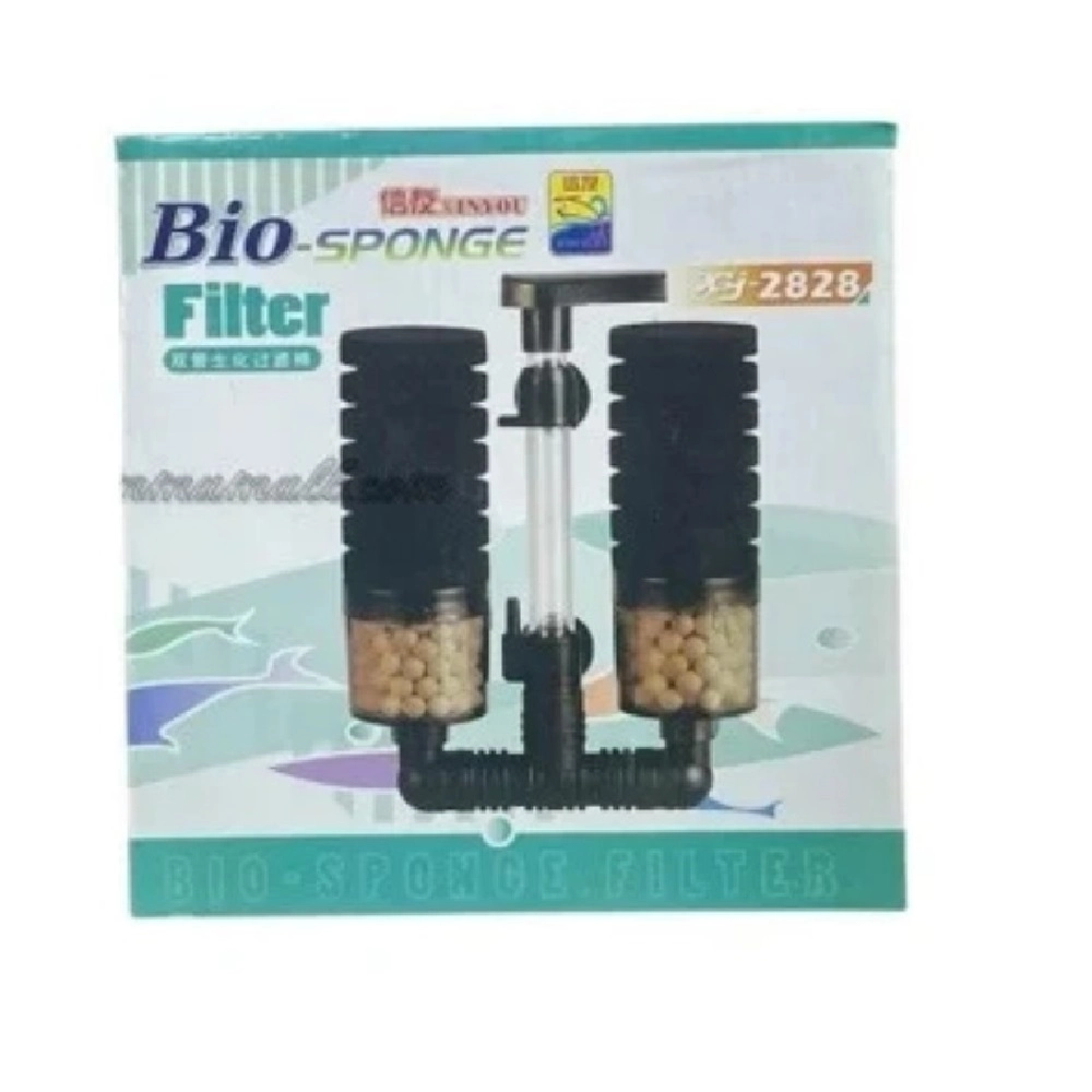 Xinyou%20XY-2828%20Çift%20Süngerli%20Medya%20Hazneli%20Dikey%20Akvaryum%20Pipo%20Filtre