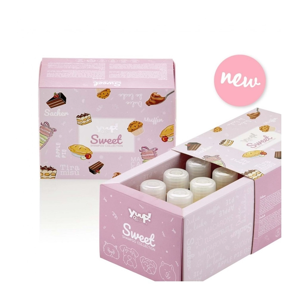 Yuup!%20Sweet%20Tatlı%20Şampuan%20Koleksiyonu%20-%20Profesyonel%20Kedi%20&%20Köpek%20Şampuan%20Seti%20(6x30ml)