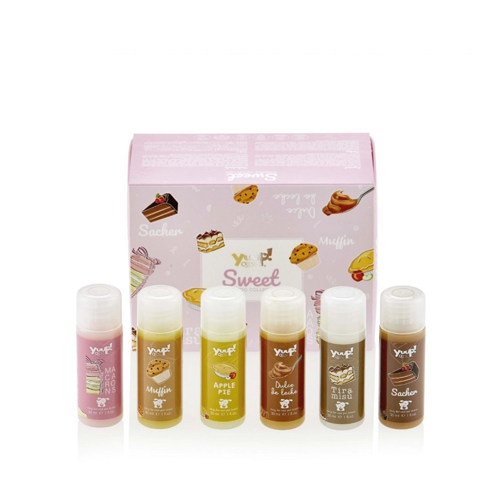 Yuup!%20Sweet%20Tatlı%20Şampuan%20Koleksiyonu%20-%20Profesyonel%20Kedi%20&%20Köpek%20Şampuan%20Seti%20(6x30ml)