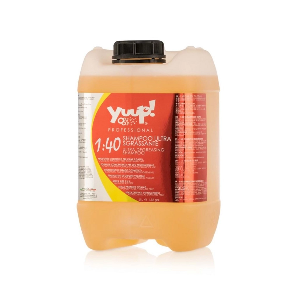 Yuup!%20Profesyonel%201:40%20Ultra%20Yağ%20Arındırma%20Şampuanı%205%20L%20-%20Kedi%20ve%20Köpek%20İçin%20Süper%20Konsantre%20Seri